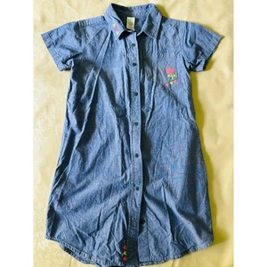 TEA Denim Shirt Dress Size 10 EUC - Picture 1 of 3