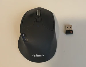 Logitech M720 Triathlon Kabellose Bluetooth Maus mit USB Unifying Empfänger Funktioniert - Bild 1 von 6