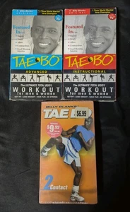 Billy Blanks TaeBo Workout VHS Active Exercise 2Contact SEALED,adv& ins opened - Picture 1 of 21