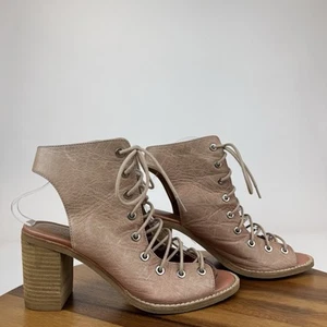 Jeffrey Campbell X Free People hellbraune Damen-Schnür-Gladiator-Heels aus Leder Größe 9 - Bild 1 von 12