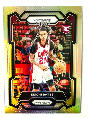 2023-24 Panini Prizm Emoni Bates СЕРЕБРЯНАЯ призма RC NO169 Cavaliers дебютант - Изображение 1 из 3