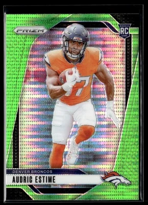 2024 Panini Prizm Football Green Pulsar Rookie #306 Audric Estime - Image 1 of 2