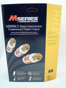 Monster Cable M1000CV  4' Component Video Cable  - Picture 1 of 4