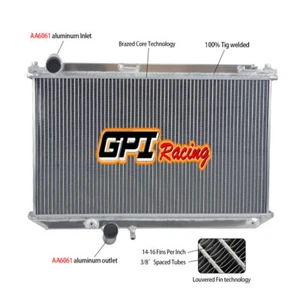 Aluminum Radiator For 2004-2011 MAZDA RX-8 RX8 SE17 1.3L 05 06 07 08 09 10 MT - Picture 1 of 7