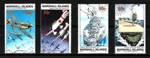 MARSHALL ISLANDS, SCOTT # 288-291, SET OF 4 JAPANESE ATTACK PEARL HARBOR 1941 - Picture 1 of 1