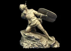 Spielzeug Bleisoldat.Europäischer Mittelalter Ritter,15.Jh.,Geschenk,Dekor,Handarbeit - Bild 1 von 6