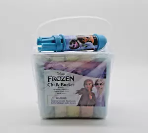Disney Frozen Outdoor Sidewalk 20 Chalks Bucket Set for Kids - NEW - Picture 1 of 10