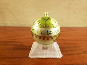 Irish Ornament Erin Go Brach Kurt S Adler Kringle Glass Traditional Vintage New - Picture 1 of 5