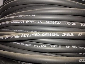 Prysmian BE0061ANU.BK 6 Strand Multimode OM3 50/125µm Fiber Cable, By the Foot - Picture 1 of 3