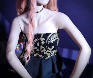 ✨️*.Blouse Elegantes Cocktail Kleid.* Gr. 14 - schwarz gold .*neu*.🖤 - Bild 1 von 2