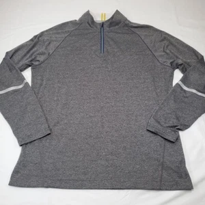 Robert Graham Pullover Men's XL Gray Sweater 1/4 Zip LS Tailored Fit - Picture 1 of 9