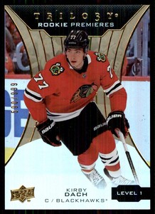 2020-21 Upper Deck Trilogy Kirby Dach Rookie 590/999 Chicago Blackhawks #58