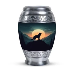 Raven Bird Funeral Urn for Human Ashes, Large Memorial Urn 10 Inch - Picture 1 of 7