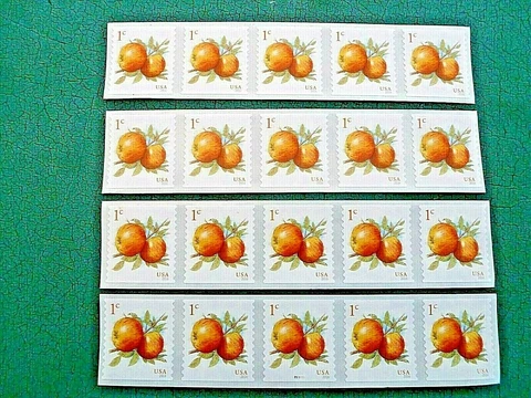 1 Cent Apple Stamps 2016 USPS Mint Postage Stamps Set Of 20 For Actual Postage Cover