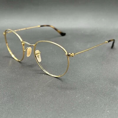 Marco de gafas Ray-Ban 3447V 2500 dorado 50-21-145 usado Foto 1 de 4