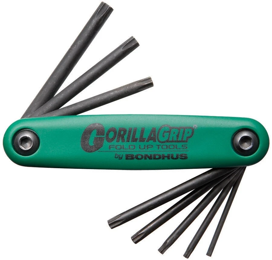 Bondhus Gorilla Grip Torx Star Fold Up Wrench Set T6-T25 MADE IN USA 12632 - Image 1 of 4