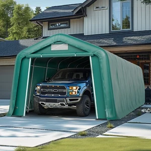Carport Outdoor Storage Shed Shelter Heavy Duty Garage Canopy Large 11'x32' - Picture 1 of 10
