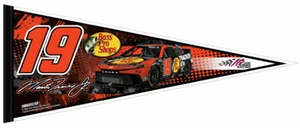 MARTIN TRUEX JR. NASCAR #19 Bass Pro Shops Toyota 2024 12x30 Felt PENNANT - Picture 1 of 1