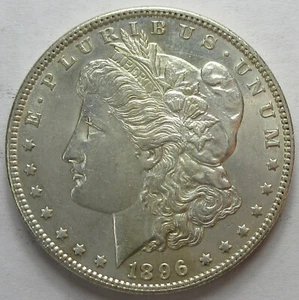 1896 Silver Morgan Dollar -AU- (#623T) - Picture 1 of 2