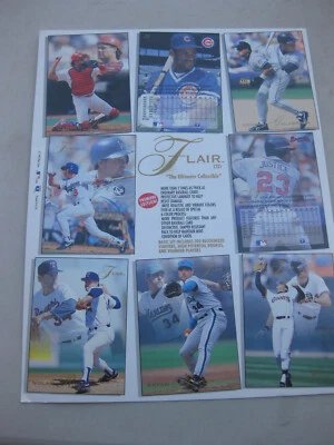 Flair Ultimate Collectible Set Sell Sheet Poster 8.5" x 11" baseball mint shape - Image 1 of 2