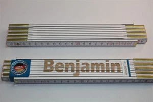 Zollstock mit Namen BENJAMIN Lasergravur 2 Meter Handwerkerqualität - Bild 1 von 1