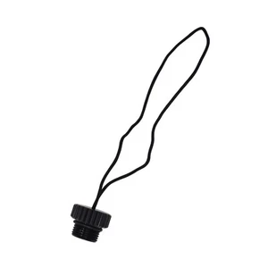 Tapa antipolvo de válvula de tanque de aluminio para buceo, negra - Imagen 1 de 2