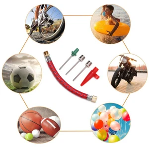 Inflating Needle Kits Sports Ball Basketball Bike Bicycle Tire Tube Air Pump Kit - Picture 1 of 12