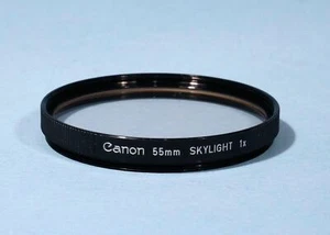 Canon 55mm Skylight 1x Filter * Genuine Canon * Excellent - Picture 1 of 2