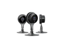 Google Nest Cam Indoor - 3 Pack - Wi-Fi Security Camera - Black (NC1104EF)