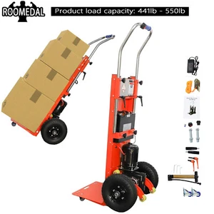 Heavy Duty Lithium-Battery Powered Stair Climbing Dolly Hand Truck MAX 880lbs - Picture 1 of 12