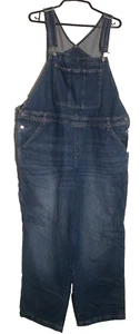 & Denim Overalls Men's XL Coverall Utility Pants Wide Leg Loose Fit 44X30 - Picture 1 of 10