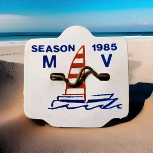 1985 Ventnor Margate NJ Seasonal New Jersey Beach Tag Badge - Picture 1 of 7