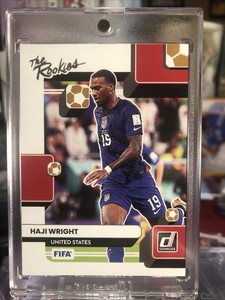 SP!! HAJI WRIGHT USA RC 2022-23 Donruss FIFA Rookies Silver Parallel ⭐️ MINT