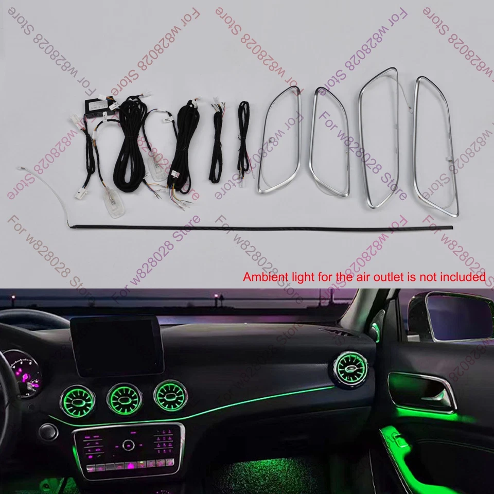 12 Colors LED Ambient Light Atmosphere Lamp Set For Mercedes-Benz A Class W176 - Image 1 of 4