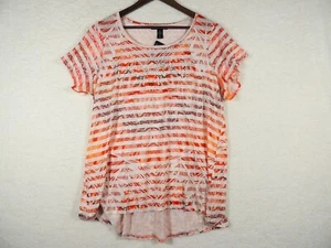 Macy's Style & Co Mujer 1X Camisa Rayas Más Larga en Espalda Reunida en Espalda SUAVE NUEVA CON ETIQUETAS - Imagen 1 de 5