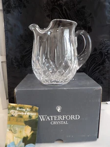 Waterford Crystal Lismore 32oz. Jug Pitcher~Ice Lip~Signed~Orig Box~Ireland - Picture 1 of 8