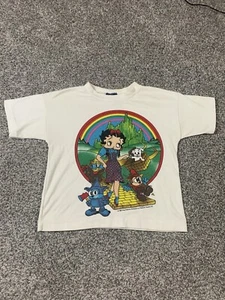 Vintage Betty Boop The Wizard Of Oz 1986 Crop Top T Shirt - Picture 1 of 7