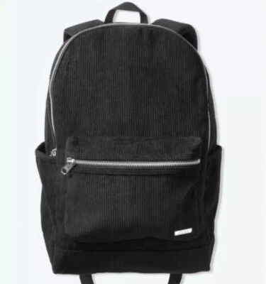 Victoria's Secret ROSA Mochila Negra Pana Bolsa de Viaje Escuela Nueva Foto 1 de 2