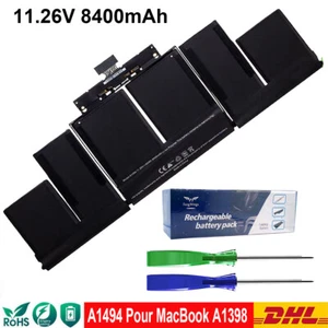 A1494 BATTERIE pour Apple Macbook Pro Retina 15" A1398 Fin 2013 Mi 2014 ME293 LI - Photo 1/12