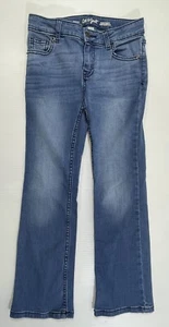 Cat & Jack Girls Med Wash Cotton Stretch Bootcut Jeans 7 - Picture 1 of 9
