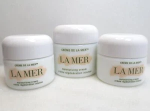 LA MER MOISTURIZING CREAM - EMPTY JAR 3 PCS - 2 OZ & 1 OZ (2) - Picture 1 of 4