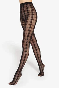 Gatta Runway No. 05 Houndstooth Fishnet Tights – Trendy & Elegant - Picture 1 of 7