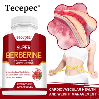 TECEPEC Dihydroberberin - mit Ceylon Zimt - gesundes Cholesterin,Blutzuckerunterstützung