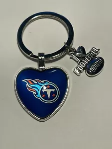 Tennessee Titans NFL I Love Football Keychain NEW!! - Picture 1 of 1