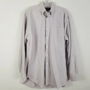Brooks Brothers long sleeved checked print mens career shirt M / R - Picture 1 of 4