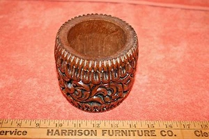 Vintage Hawaiian all Wood Carved Bowl or beer holder? - Picture 1 of 5