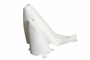 Fits 02-06 Mini Cooper Real Leather Automatic Shift & E Brake Boot SET White - Imagen 1 de 5