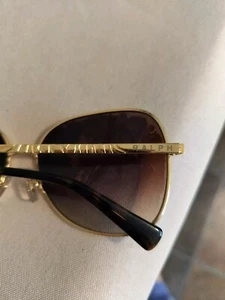 RALPH LAUREN RA4111  GOLD AUTHENTIC SUNGLASS FRAMES  59 14 135 * READ *  - Picture 1 of 11