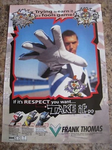 FRANK THOMAS RESPECT TAKE IT MOTOR CYCLE GLOVES ADVERT A4 FILE 34 - Bild 1 von 1