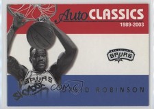 2003-04 Skybox Autographics AutoClassics David Robinson #4AC HOF